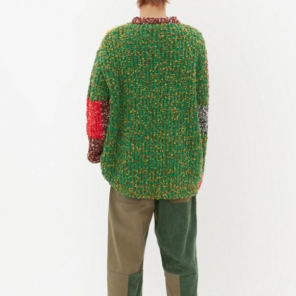 BNWT AW21 J.W.ANDERSON ANCHOR PATCHWORK SWEATER L - Picture 11 of 12